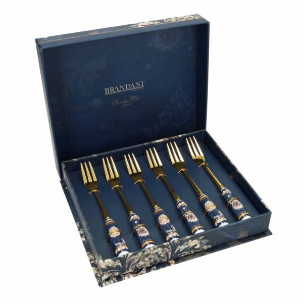 Set Forchettine Danubio - Blu Gold 6pz