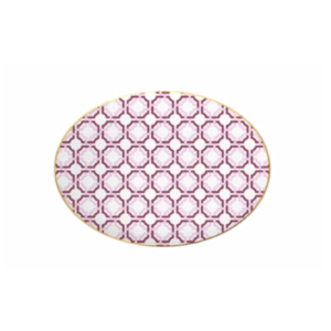 Piatto ovale geometrico Firenze - Porcellana
