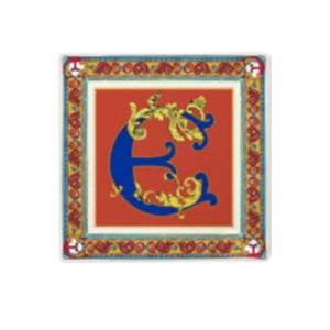 Svuotatasche Ortigia Porcellana - Lettera E