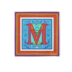 Svuotatasche Ortigia Porcellana - Lettera M