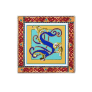 Svuotatasche Ortigia Porcellana - Lettera S