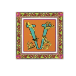 Svuotatasche Ortigia Porcellana - Lettera V
