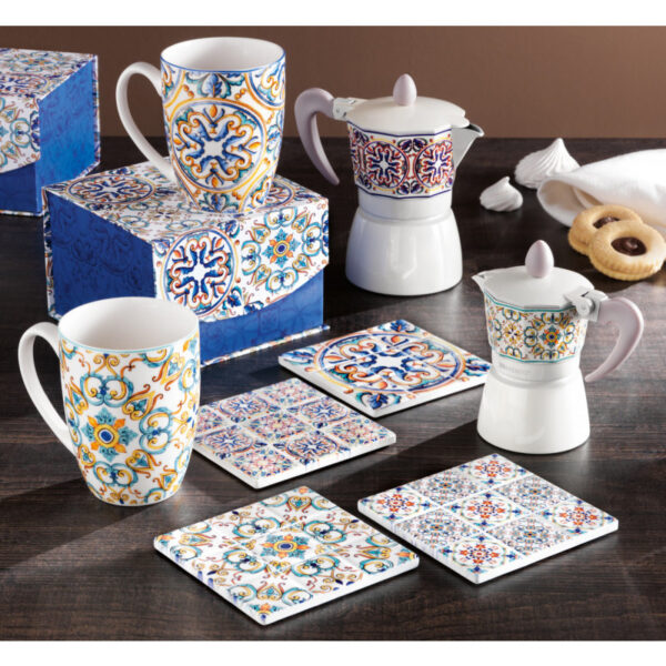 Piastrella Medicea Set 4pz - Ceramica/Sughero - immagine 2