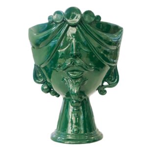 Testa Zahira - Ceramica artigianale di Caltagirone - Lui