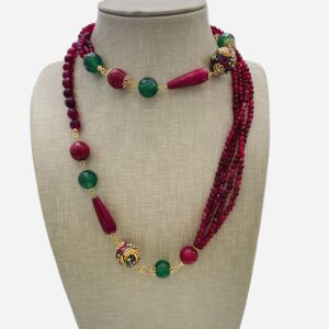 Collana in pietre dure di Caltagirone