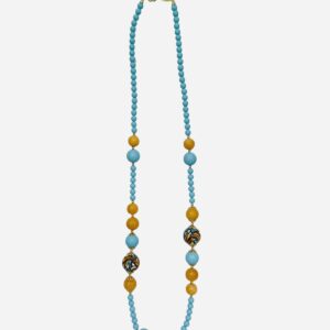 Collana in pasta di turchese di Caltagirone