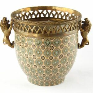 Portavaso in bronzo