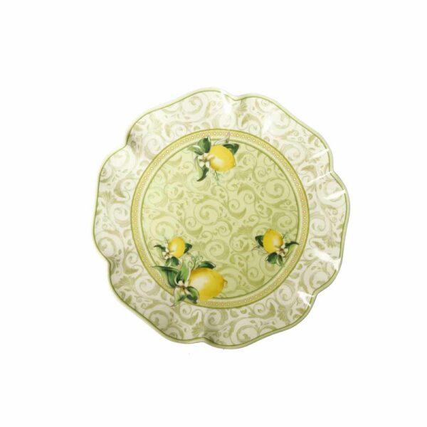 Piatto tondo con limoni