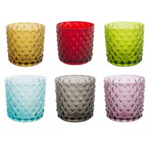 set 6 bicchieri colorati