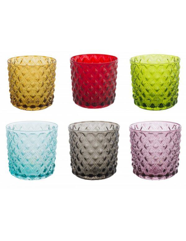 set 6 bicchieri colorati