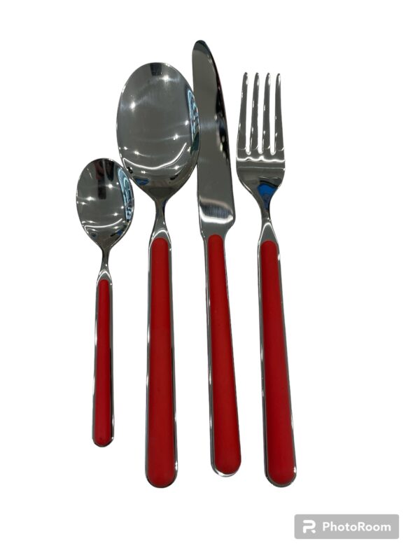 Serv.posate x6 rosso