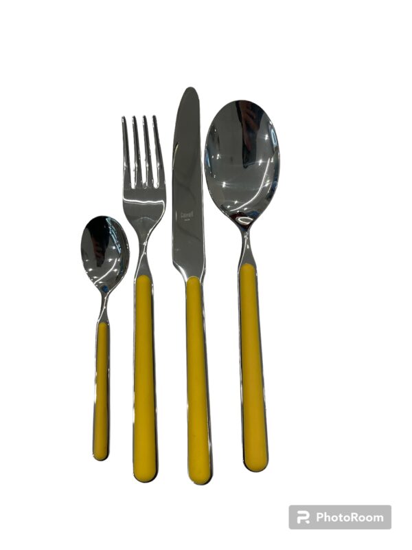 Serv. posate x6 giallo