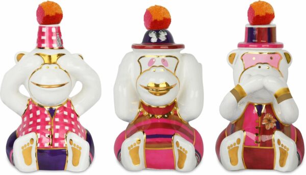SET 3 SCIMMIE ROSA BACI MILANO