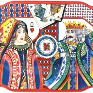 VASSOIO RETTANFOLARE POLICARBONATO REGINA DI CUORI